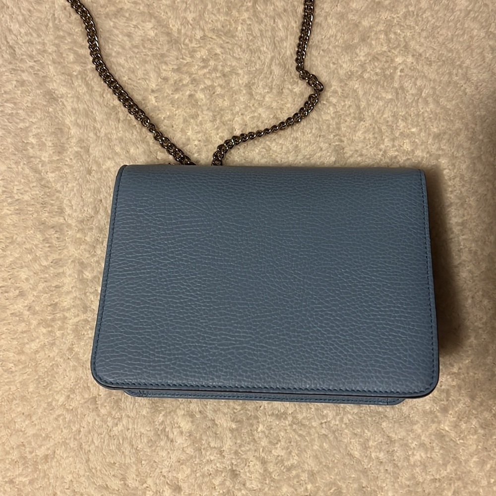 Gucci Light Blue Interlocking Small Crossbody Bag - image 5